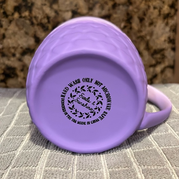 💜NEW Seeds & Sunshine 3D Purple Heart Mug - Picture 3 of 3